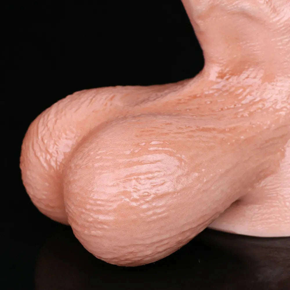 8.11in Inflatable Squirting Soft Silicone Dildo For Man Woman Anal Sex Toy