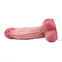 8.11in Liquid Silicone Uncut Double Layer Realistic Cumming Dildo Sex Toy
