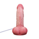 8.11in Liquid Silicone Uncut Double Layer Realistic Cumming Dildo Sex Toy