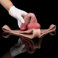 8.11in Realistic Feeling Skin Hollow Sleeve Cock Strap on Dildo Cock Toy