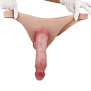 8.11in Realistic Feeling Skin Hollow Sleeve Cock Strap on Dildo Cock Toy
