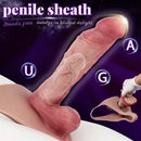 8.11in Realistic Feeling Skin Hollow Sleeve Cock Strap on Dildo Cock Toy