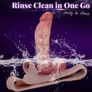 8.11in Realistic Feeling Skin Hollow Sleeve Cock Strap on Dildo Cock Toy