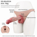 8.11in Realistic Feeling Skin Hollow Sleeve Cock Strap on Dildo Cock Toy