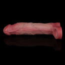 8.11in Realistic Penis Silicone Soft Dildo Vibrating Sleeve Extender Intimacy Game