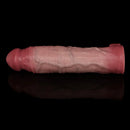 8.11in Realistic Penis Silicone Soft Dildo Vibrating Sleeve Extender Intimacy Game