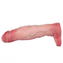8.11in Realistic Penis Silicone Soft Dildo Vibrating Sleeve Extender Intimacy Game