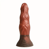 8.11in Soft Real Big Silicone Monster G Spot Dildo For Hands Free Play