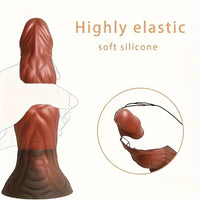 8.11in Soft Real Big Silicone Monster G Spot Dildo For Hands Free Play