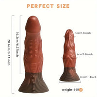8.11in Soft Real Big Silicone Monster G Spot Dildo For Hands Free Play