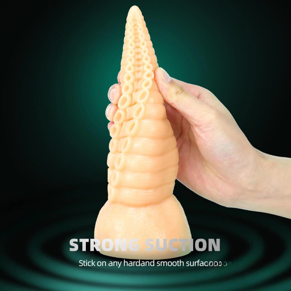 8.11in Weird Octopus Tentacle Penis Soft Dildo For Women Toy