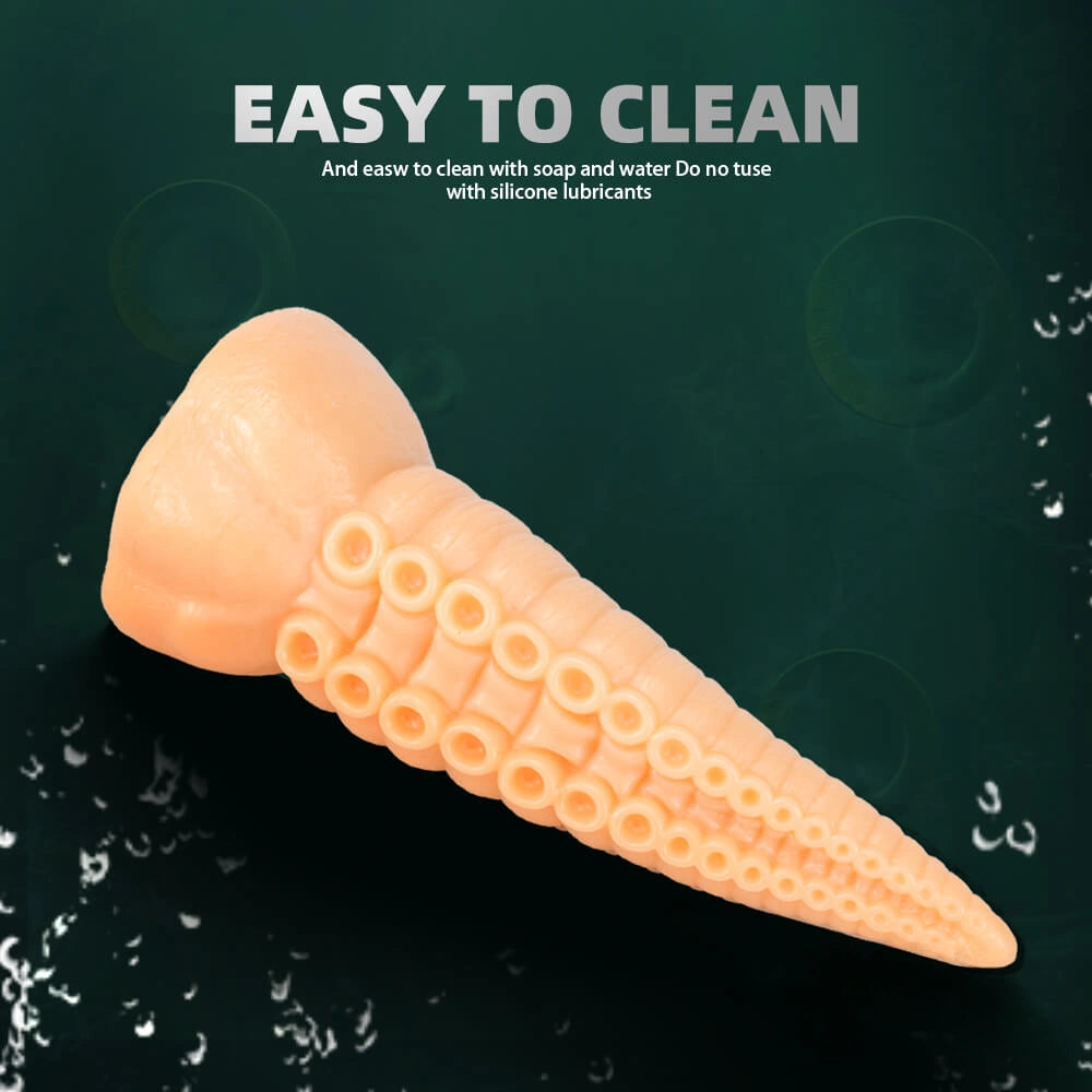 8.11in Weird Octopus Tentacle Penis Soft Dildo For Women Toy