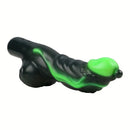8.11in Weird Penis Three Colors Liquid Silicone Postpartum Handle Dildo