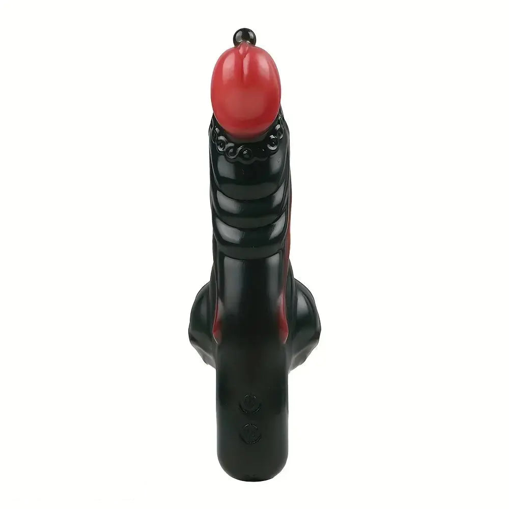 8.11in Weird Penis Three Colors Liquid Silicone Postpartum Handle Dildo