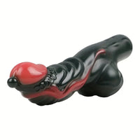 8.11in Weird Penis Three Colors Liquid Silicone Postpartum Handle Dildo