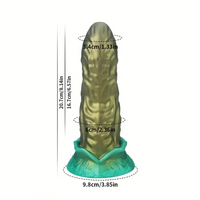 8.14in 9.37in Skin-Feel Big Cock Silicone Soft Fantasy Monster Dildo