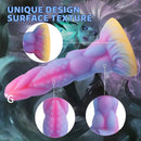 8.14in Flexible Silicone Soft Big Dildo Luminous Monster Sex Toy