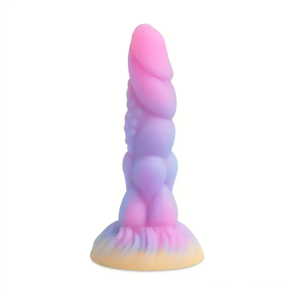 8.14in Flexible Silicone Soft Big Dildo Luminous Monster Sex Toy