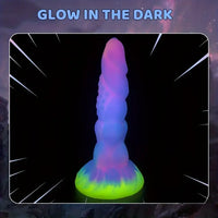8.14in Flexible Silicone Soft Big Dildo Luminous Monster Sex Toy