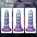 8.14in Liquid Silicone Space Bug Anal Plug Women Men Anal Trainer Dildo