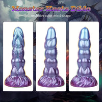 8.14in Liquid Silicone Space Bug Anal Plug Women Men Anal Trainer Dildo