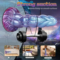 8.14in Liquid Silicone Space Bug Anal Plug Women Men Anal Trainer Dildo