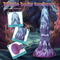 8.14in Liquid Silicone Space Bug Anal Plug Women Men Anal Trainer Dildo