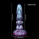 8.14in Liquid Silicone Space Bug Anal Plug Women Men Anal Trainer Dildo