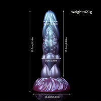 8.14in Liquid Silicone Space Bug Anal Plug Women Men Anal Trainer Dildo
