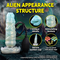 8.14in Ovipositor Egg Laying Inflatable Dildo For Sensitivity Performance
