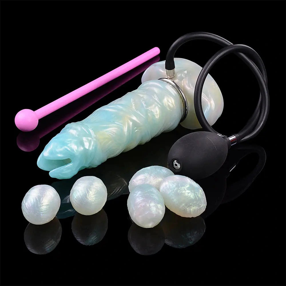 8.14in Ovipositor Egg Laying Inflatable Dildo For Sensitivity Performance