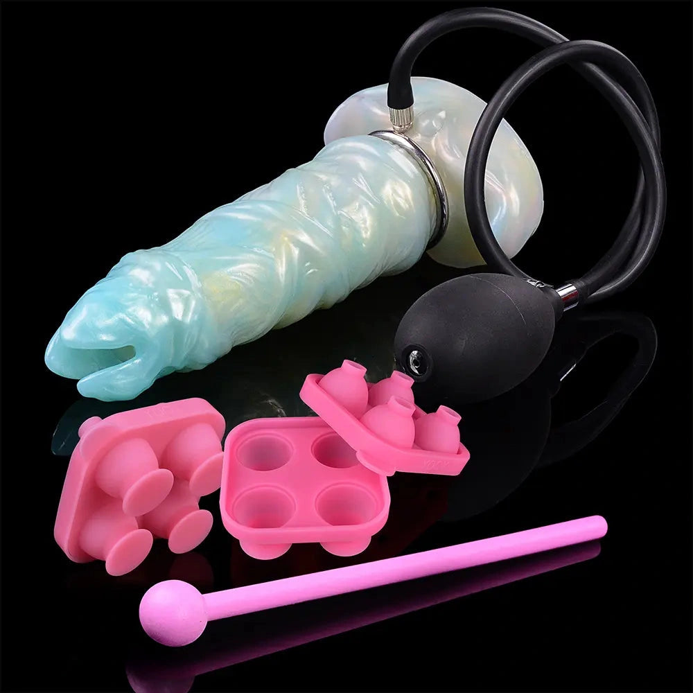 8.14in Ovipositor Egg Laying Inflatable Dildo For Sensitivity Performance