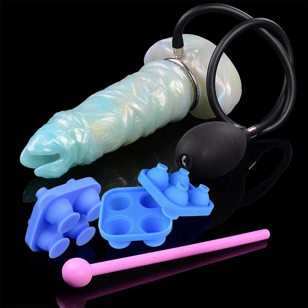 8.14in Ovipositor Egg Laying Inflatable Dildo For Sensitivity Performance
