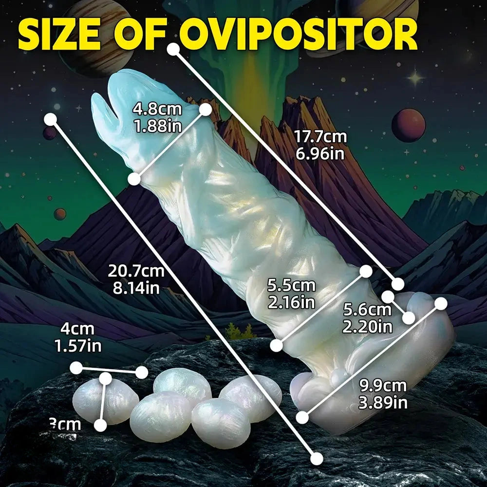 8.14in Ovipositor Egg Laying Inflatable Dildo For Sensitivity Performance