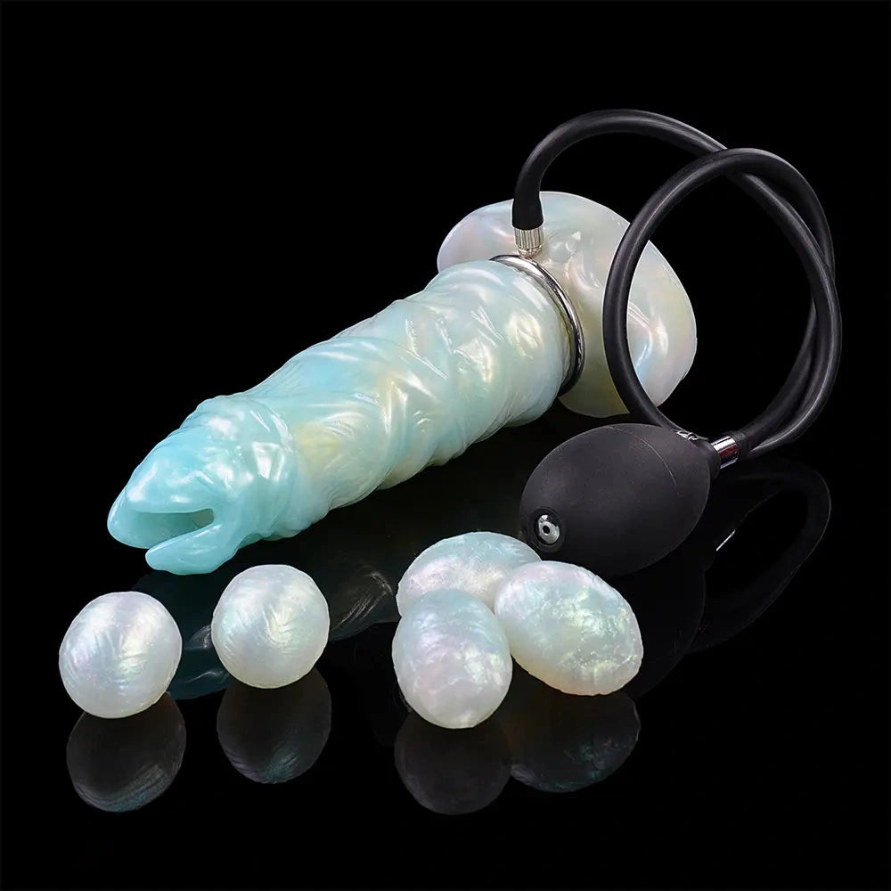 8.14in Ovipositor Egg Laying Inflatable Dildo For Sensitivity Performance