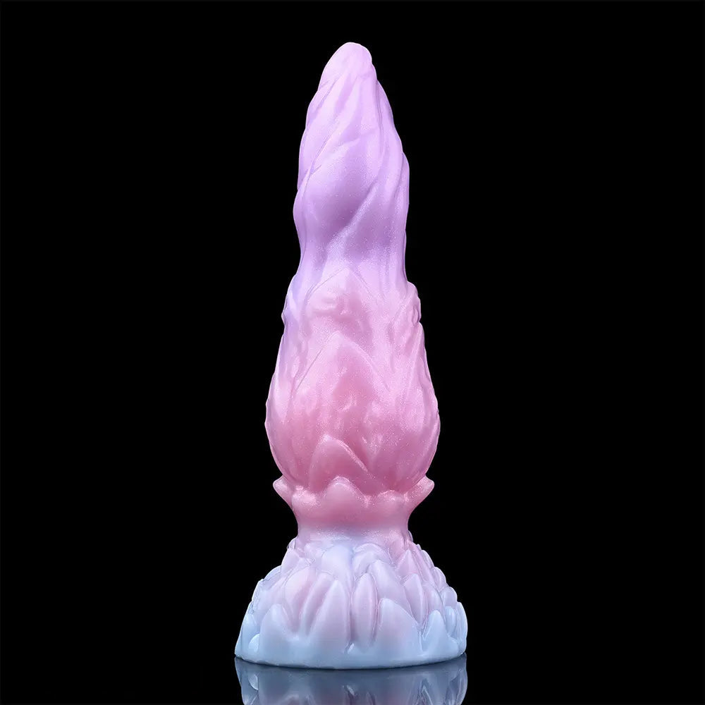 8.14in Squeeze Inflatable Alien Penis Big Fantasy Silicone Dildo For Women