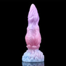 8.14in Squeeze Inflatable Alien Penis Big Fantasy Silicone Dildo For Women