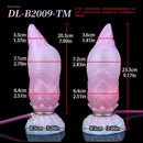 8.14in Squeeze Inflatable Alien Penis Big Fantasy Silicone Dildo For Women