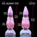 8.14in Squeeze Inflatable Alien Penis Big Fantasy Silicone Dildo For Women