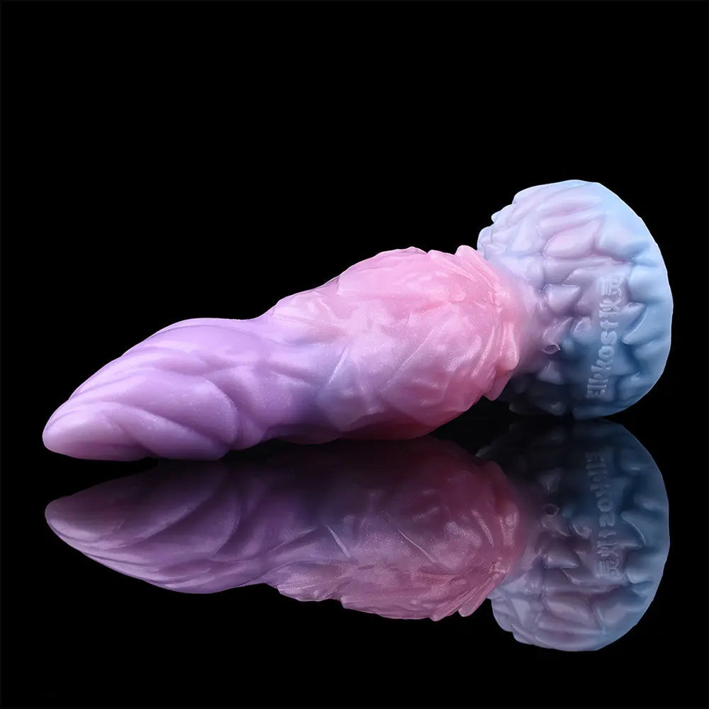 8.14in Squeeze Inflatable Alien Penis Big Fantasy Silicone Dildo For Women