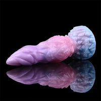 8.14in Squeeze Inflatable Alien Penis Big Fantasy Silicone Dildo For Women