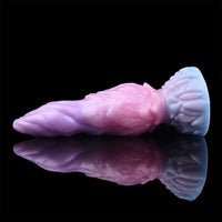8.14in Squeeze Inflatable Alien Penis Big Fantasy Silicone Dildo For Women
