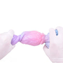 8.14in Squeeze Inflatable Alien Penis Big Fantasy Silicone Dildo For Women