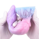 8.14in Squeeze Inflatable Alien Penis Big Fantasy Silicone Dildo For Women