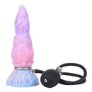 8.14in Squeeze Inflatable Alien Penis Big Fantasy Silicone Dildo For Women