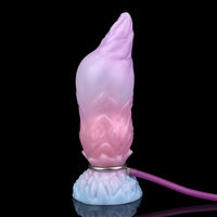 8.14in Squeeze Inflatable Alien Penis Big Fantasy Silicone Dildo For Women