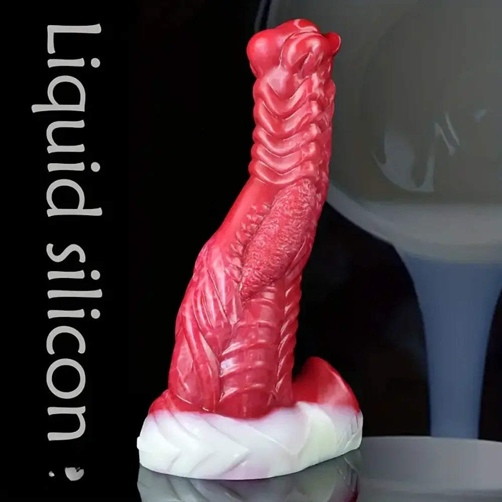8.15in 9.29in 10.63in Soft Silicone Thick Fantasy Monster Female Dildo