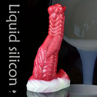 8.15in 9.29in 10.63in Soft Silicone Thick Fantasy Monster Female Dildo