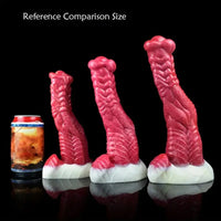 8.15in 9.29in 10.63in Soft Silicone Thick Fantasy Monster Female Dildo
