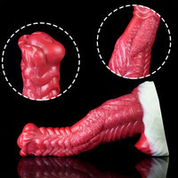 8.15in 9.29in 10.63in Soft Silicone Thick Fantasy Monster Female Dildo